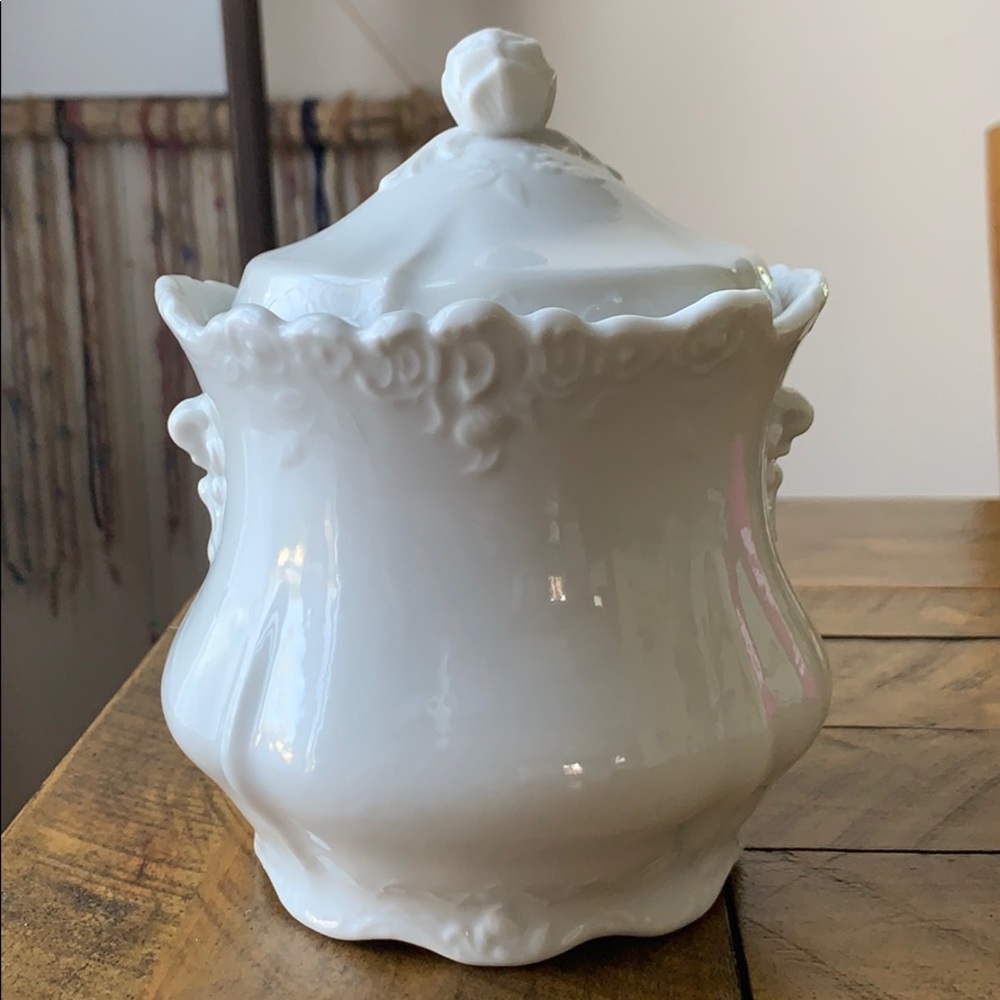 Antique Renaldy’s Fine China Biscuit Canister